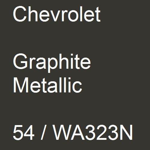 Chevrolet, Graphite Metallic, 54 / WA323N.